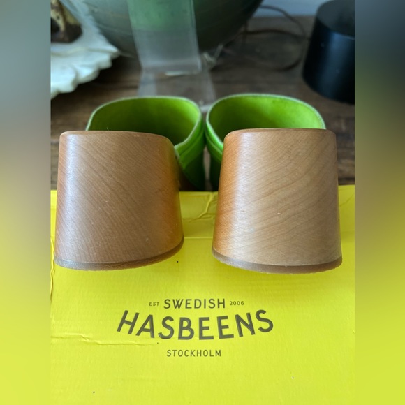 SWEDISH HASBEENS Dagny Apple Green Clogs Mules Size 40 sold out! - Picture 3 of 9